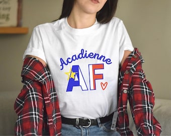 Acadienne AF Unisex Heavy Cotton Tee | T-shirt Acadien, quinze aout shirt, acadie, 15 aout, Acadian tee