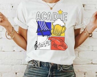 Acadie - quinze aout - 15 aout - Unisex Heavy Cotton Tee, T-Shirt, Lobster Lovers, Acadian Day Tee, Acadien acadienne 2025
