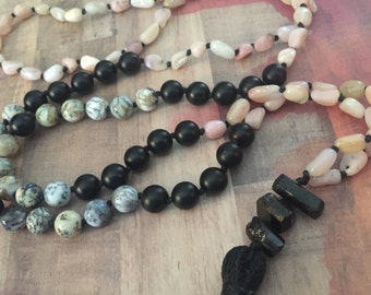 Perfectly balanced mala -108 beads hand knotted