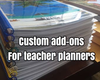 Teacher Plan Book Add-Ons