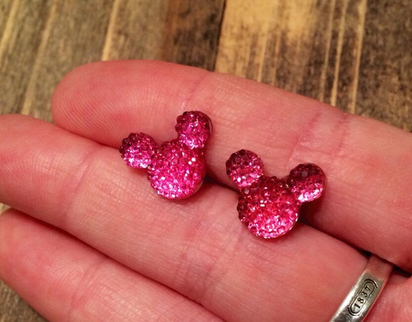 Mickey Mouse earrings Disney Disneyland girls earrings Etsy