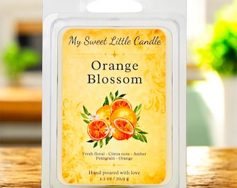Orange Blossom Wax Melts : Floral citrus scents, Fresh Home Fragrance, Spring Wax