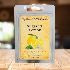 Scented Wax Melt Gift For Mother&#39;s Day Lemon Lover Gift Wax Tart Custom Handcrafted Long-Lasting Fresh lemonade Vanilla Sugary Room Diffuser