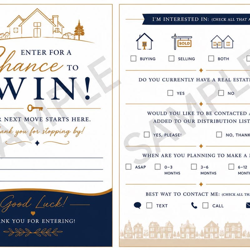 Enter to Win Raffle Sign - Etsy