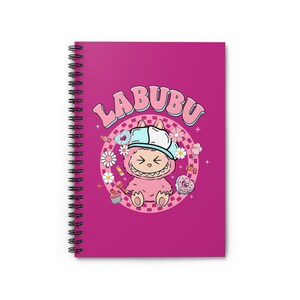 Labubu Spiral Notebook: 6&quot; x 8&quot; Journal with Pocket