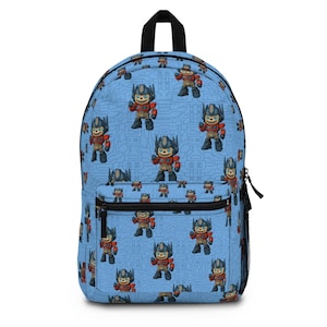Labubu Transformer Backpack, Kids School Bag, Fun Robot Theme, Children&#39;s Travel Knapsack