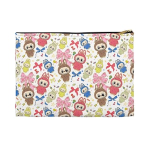 Labubu Pencil or Accessory Pouch, Accessory Pouch Organizer Bag, Cute Pencil Case, Makeup Bag, Zippered Pouch, Gift for Kids