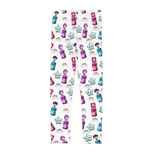 KPOP Demon Hunters Soda Pop Kids Leggings, Girls Leggings, Children&#39;s Pants, Colorful Leggings, Anime Leggings