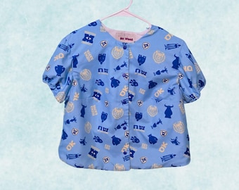 Handmade Snap-Up Cardigan – Whimsical Monsters-Inspired Style