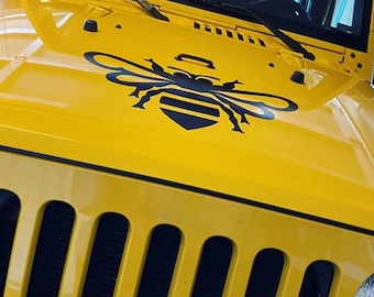 Bee Vinyl Decal - Hood Decals for Women, Vinyl Stickers - by Artstudio54