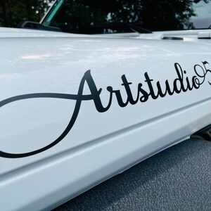 Two Vinyl Hood Decals Custom Name Text - Accessories, Hood Decals for Women, Vinyl Stickers - Oracle - by Artstudio54 image 10