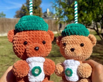 Modèle PDF Bearista Cup au crochet | Starbucks Bear Amigurumi (téléchargement numérique)