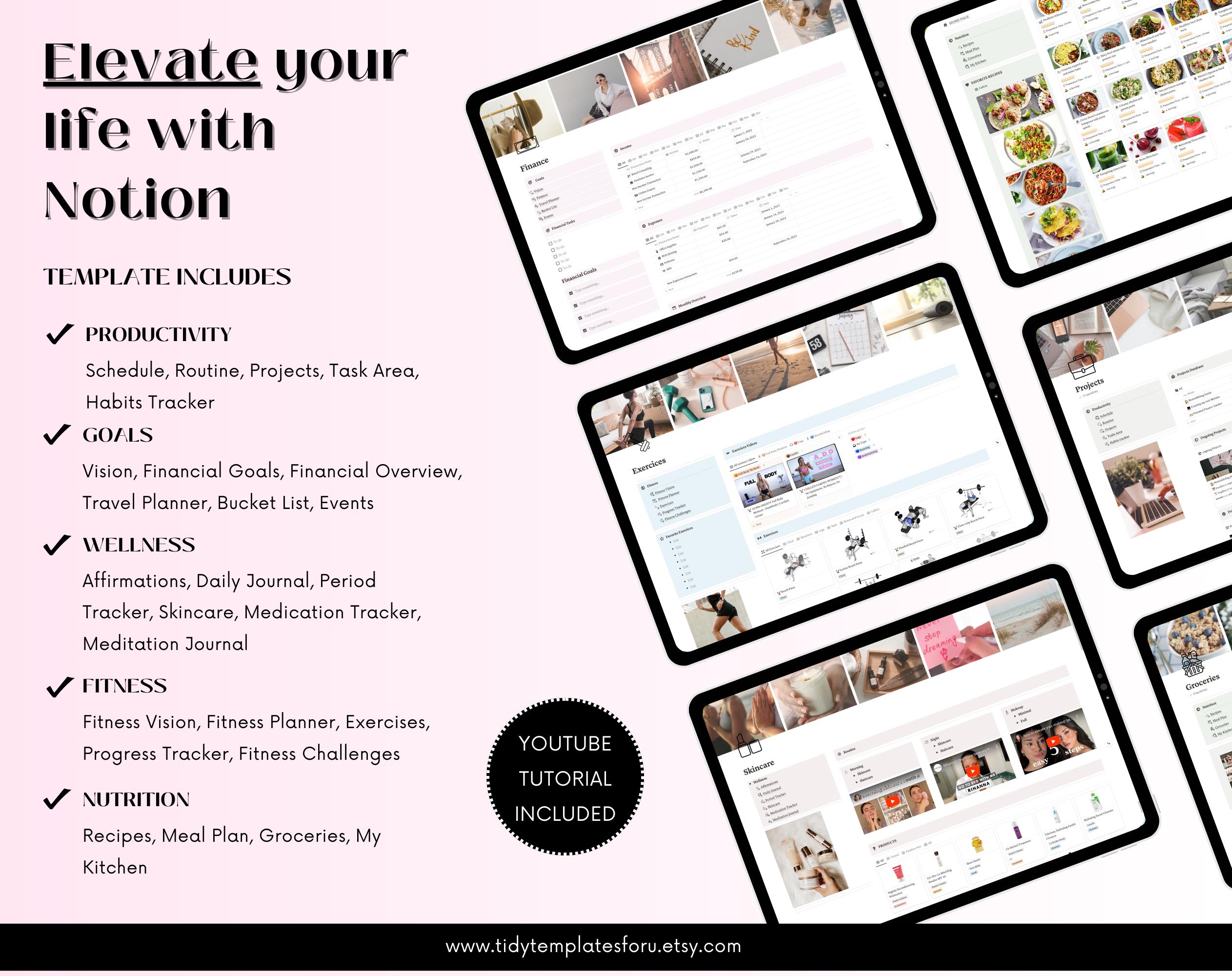 Ultimate Life Planner | Notion Template | Notion Planner | Notion Life ...