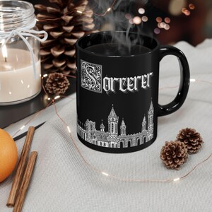 SORCERER CLASS TTRPG tower dnd Dungeon Master Game Master Gaming Dungeons and Dragons  Black Mug (11oz)