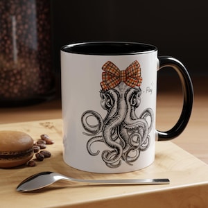 MIND FLAYER DND ttrpg &quot;flay&quot; Illithid Slay Baldur&#39;s Gate Dungeons and Dragons Cthulhu Accent Coffee Mug (11, 15oz)