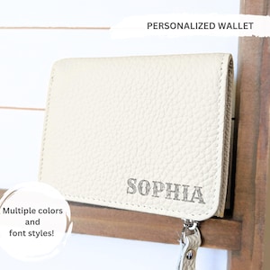 Cartera de cuero con bloqueador RFID compacto para salidas nocturnas Monedero de tela RFID plegable Monedero a presión Monedero con bloqueo RFID y monedero con cremallera RFID