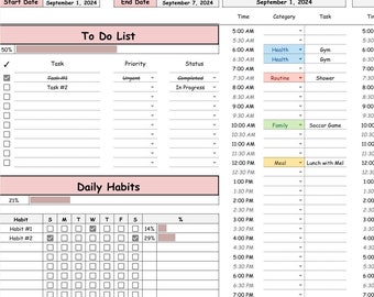 Organize & Achieve: Weekly Planner With To-do List, Habit Tracker, and ...