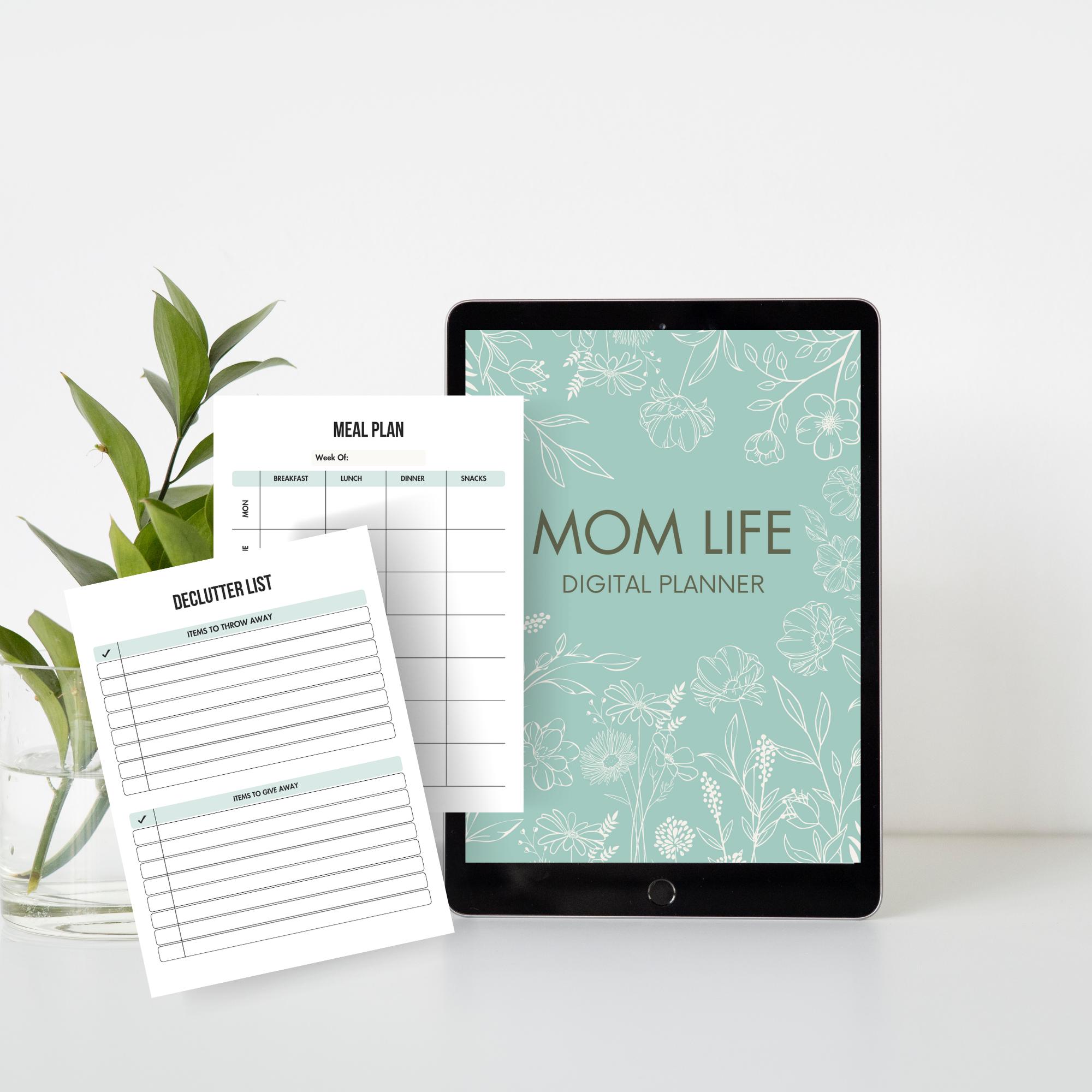 MOM LIFE DIGITAL Planner,manage Task Easily,editable Planner Template ...