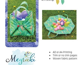 Nesting Baskets PDF Sewing Pattern: Play Mat, Picnic Basket, Storage (5 Sizes)
