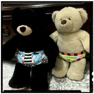 Bears 'N Buddies Undies for Boy and Girl Build-A-Bear Fits most animals 12"-18" PDF pattern by PTP Pickle Toes Patterns knits only