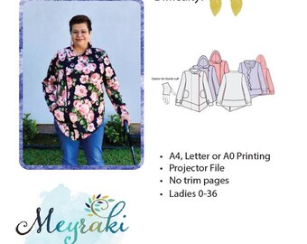 Bohemian Wrapsody Jacket/Cardigan Curvy Sizes 14+ - 34+  PDF sewing pattern