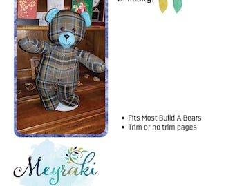 Bears 'N Buddies PDF Sewing Pattern: Bear, Bunny, Cat, Dog