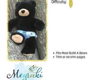Bears 'N Buddies Undies Sewing Pattern for Build-A-Bear (PDF Download)