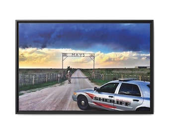 Midland County Sheriff Leinwanddruck: Western Law Enforcement Art