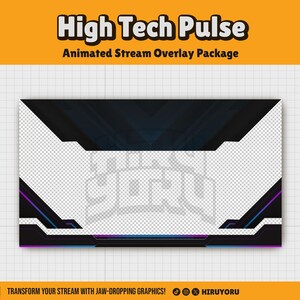 Sci-fi Animated Stream Overlay Package : High Tech Pulse (webm, PNG) - Etsy