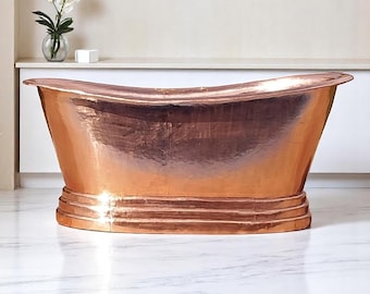 Freistehende Kupferbadewanne, Kupfer Badewanne mit Patina Finish, Outdoor Badewanne, handgefertigte Kupferbadewanne, luxuriöse Badezimmer