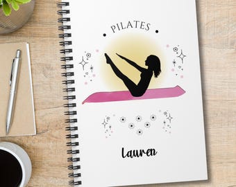 Custom Pilates Spiral Notebook, Pilates Journal, Reformer Pilates Gifts, Thank You Pilates, Workout Journal, Gift for Pilates Lovers