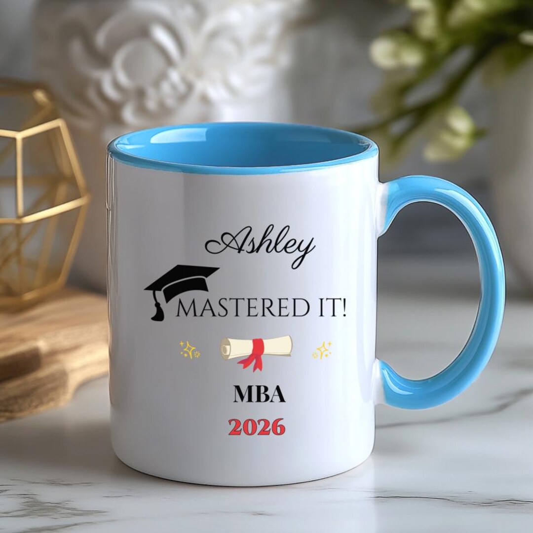 Custom Masters Degree Graduation Ceramic Mug 11, 15oz, Masters Degree ...