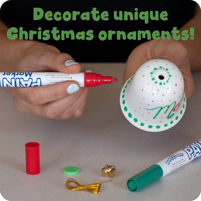 Christmas Crafts Design Your Own Porcelain Bells Craft Kit for Kids