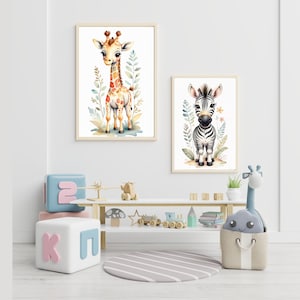 Zesty Zebra| Safari Wall Art | Jungle Animal Printable Decor | Digital Download ALL 5 Sizes | Zebra ONLY| Bundle Available