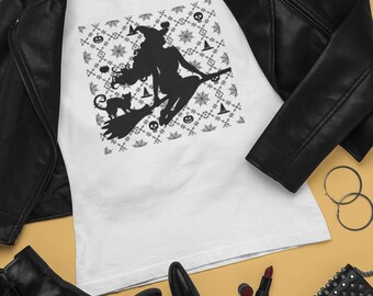 Camisa de bruja, camisa de Halloween para mujer, camisa de Halloween, regalo de otoño, camisa de otoño, camisa de otoño para mujer, camisa de bruja para mujer.