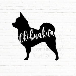 Instant Download: Chihuahua digital clip-art image, Digital Download Cut File SVG, PNG, JPG