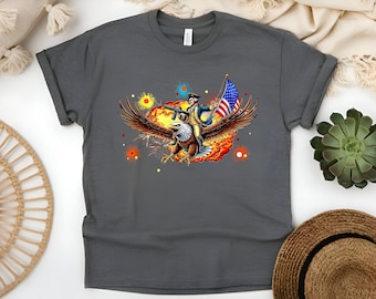 Camiseta engraçada do 4 de julho: O que é um quilômetro? - Patriotic American Freedom