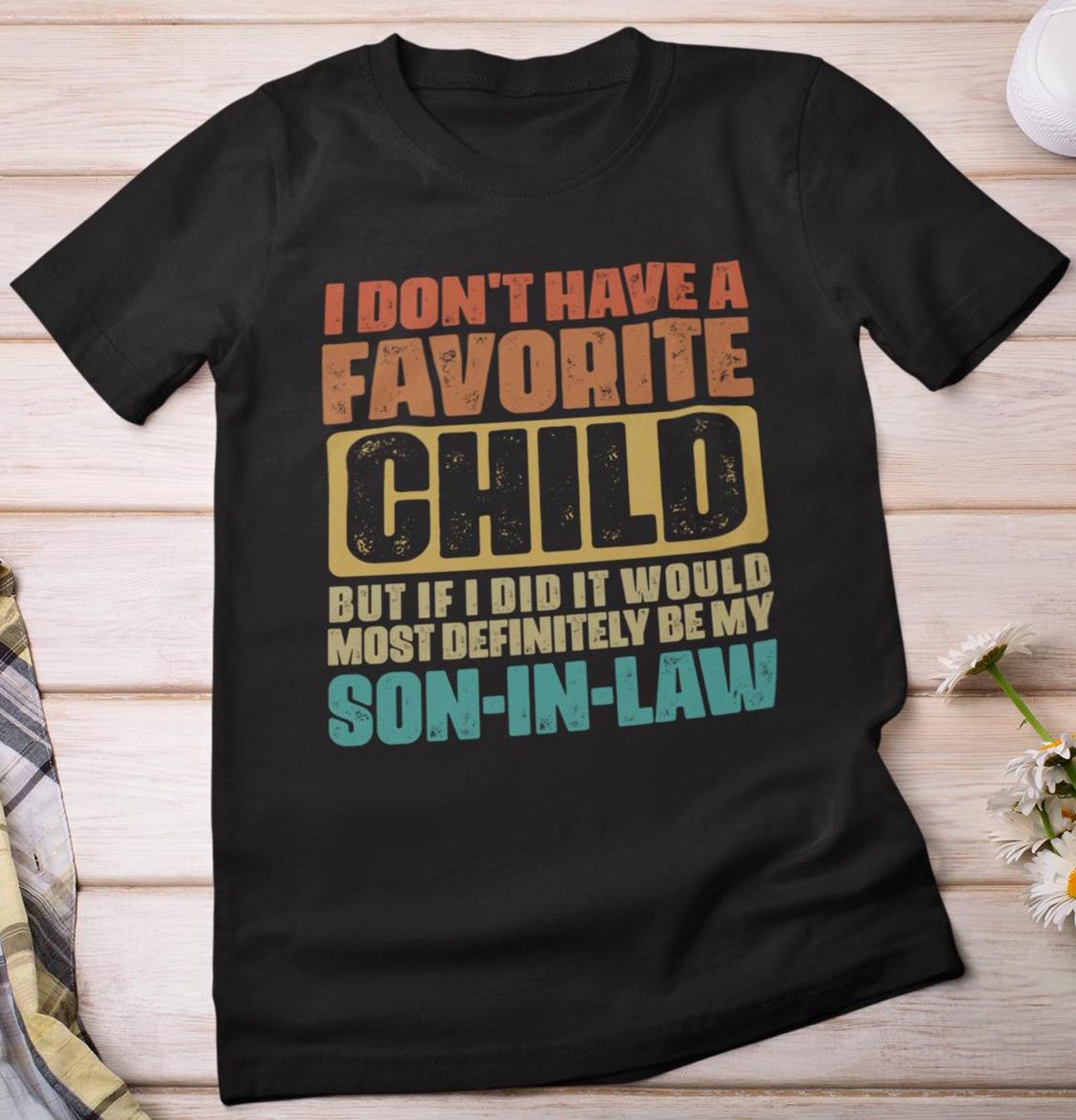 T-Shirt "World's Best Son-In-Law" - Nero, 100% Cotone, Taglie Unisex - TeeTreeDesigns - Foto 2