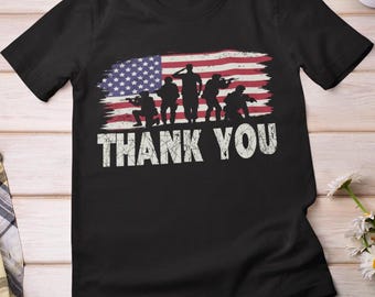 アメリカ国旗退役軍人Tシャツ：退役軍人に感謝