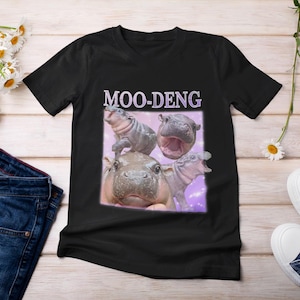 MOO-DENG the Famous baby nijlpaard T-shirt moodeng, outfit moo deng schattige baby nijlpaard