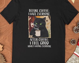 Inga Before Hate Everyone After Coffee Feel Good About Hating Targa in metallo per compleanno, 20,3 x 30,5 cm