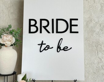 Bride To Be Lettering: DIY Bridal Shower or Hen Party Backdrops