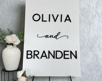 Custom 3D Printed Names Lettering for DIY: Wedding, Engagement, Anniversary Decor