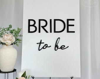 Bride To Be Lettering: DIY Bridal Shower or Hen Party Backdrops