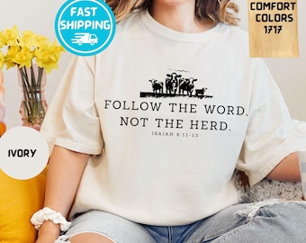 Chemise western chrétienne Comfort Colors : t-shirt Faith Bible Verse