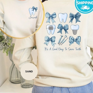 Personalized Dental Sweatshirt: Dentist Gift, Dental Hygiene