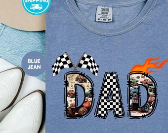 Comfort Colors Monster Truck Dad Shirt: Boy Birthday Tee