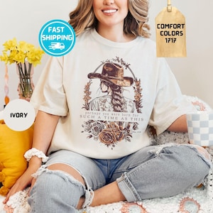 Comfort Colors® Perhaps You Were Born For Such a Time as This Christian Shirt, Western Shirt, Esther 4:14 , Vintage Cowgirl Aesthetic Shirt