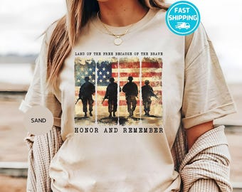 Memorial Day Shirt: Patriotic American Flag, Army Design