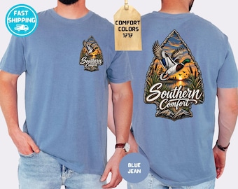 Comfort Colors Southern Comfort Shirt, Duck Flying T-shirt, Hunting Season Tee